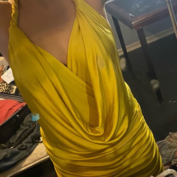 Baby Phat Backless Yellow Halter - Picture 3 of 5